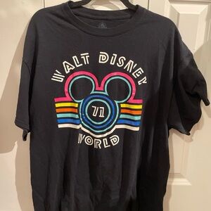 Disney Black Crew Neck Shirt